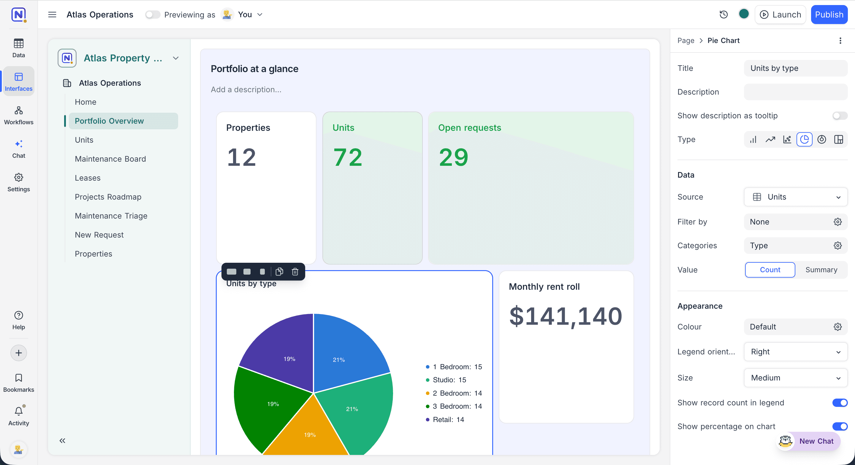 Interface builder